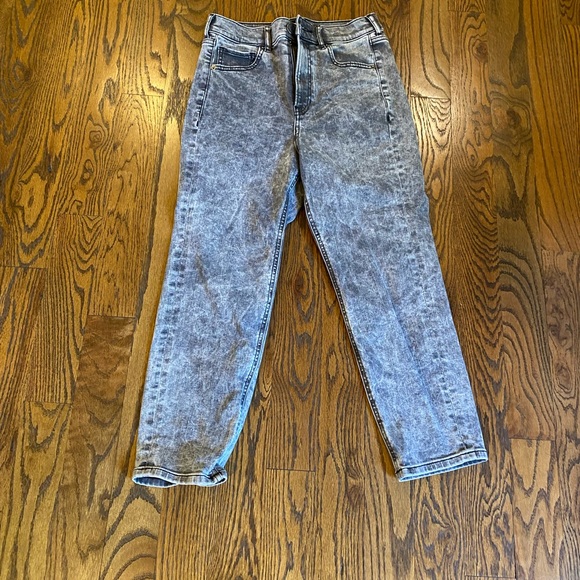Super high waisted express mom jeans black acid wash - Picture 2 of 6